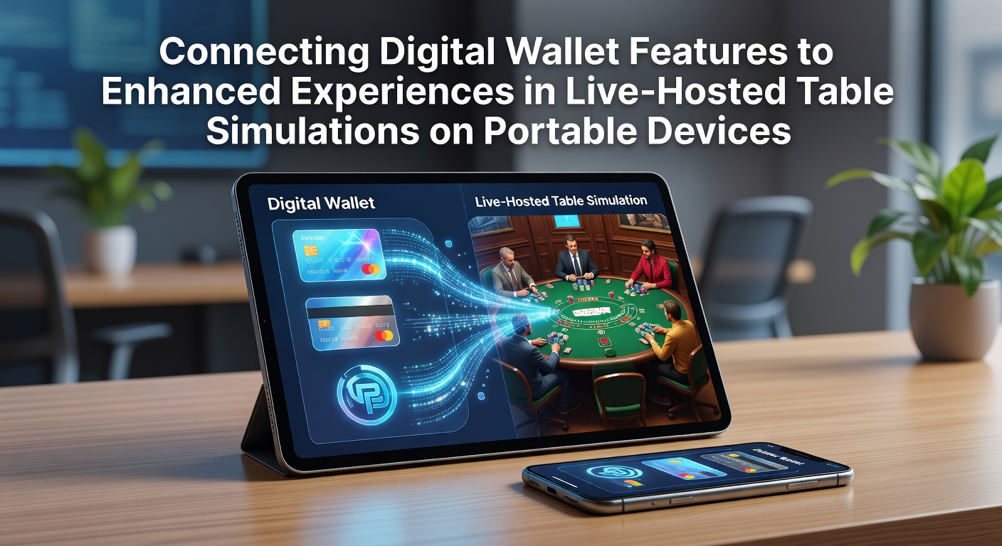 Mobile device displaying live table game interface with digital wallet integration options