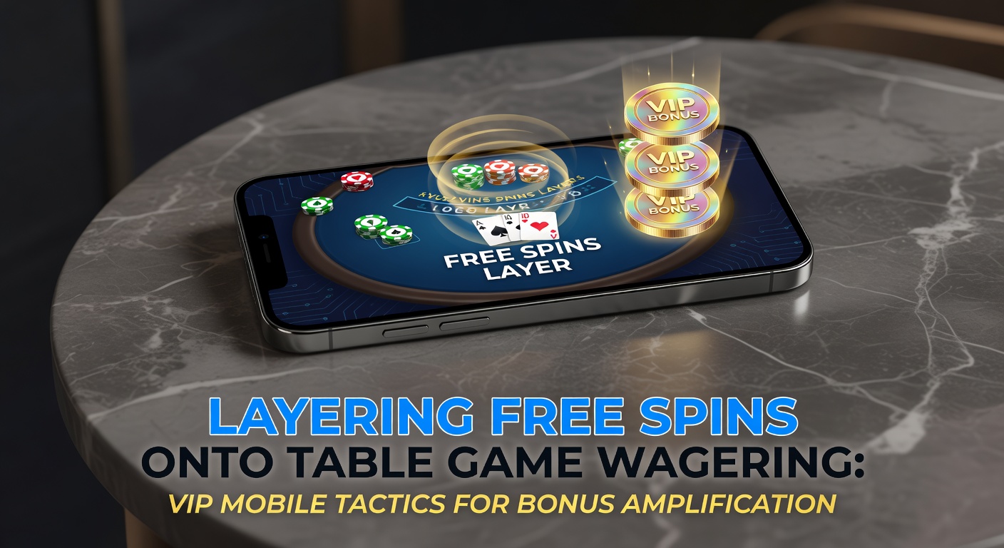 Close-up of mobile screen showing free spins activation overlaid on live blackjack table, highlighting VIP bonus layering interface