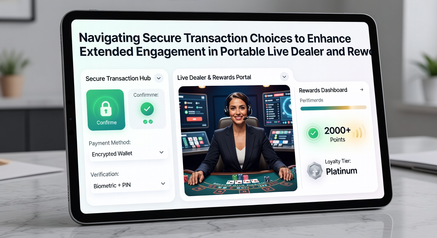 Close-up of a secure transaction confirmation screen on a tablet during a live dealer blackjack session with reward balance displayed