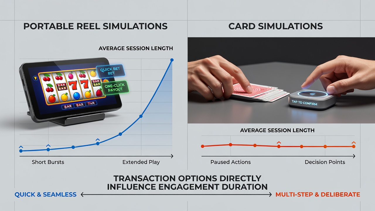 Analytics dashboard showing session length metrics for mobile gaming formats
