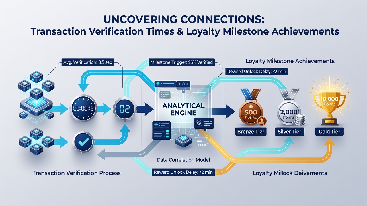 Analytics dashboard illustrating transaction speed impacts on loyalty point accumulation trends
